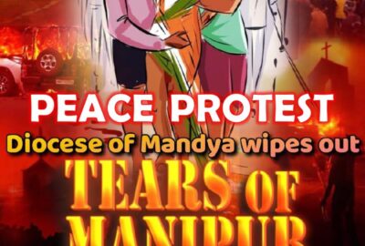 Tears of Manipur – Peace March & Mass Gathering- Mandya Diocese